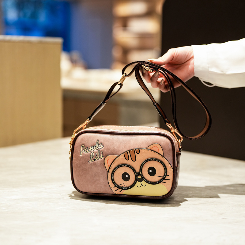 2026 nuevo lindo bolso cuadrado de dibujos animados bolso de mujer bolso de moda bolso de teléfono móvil bolso de hombro bolso pequeño