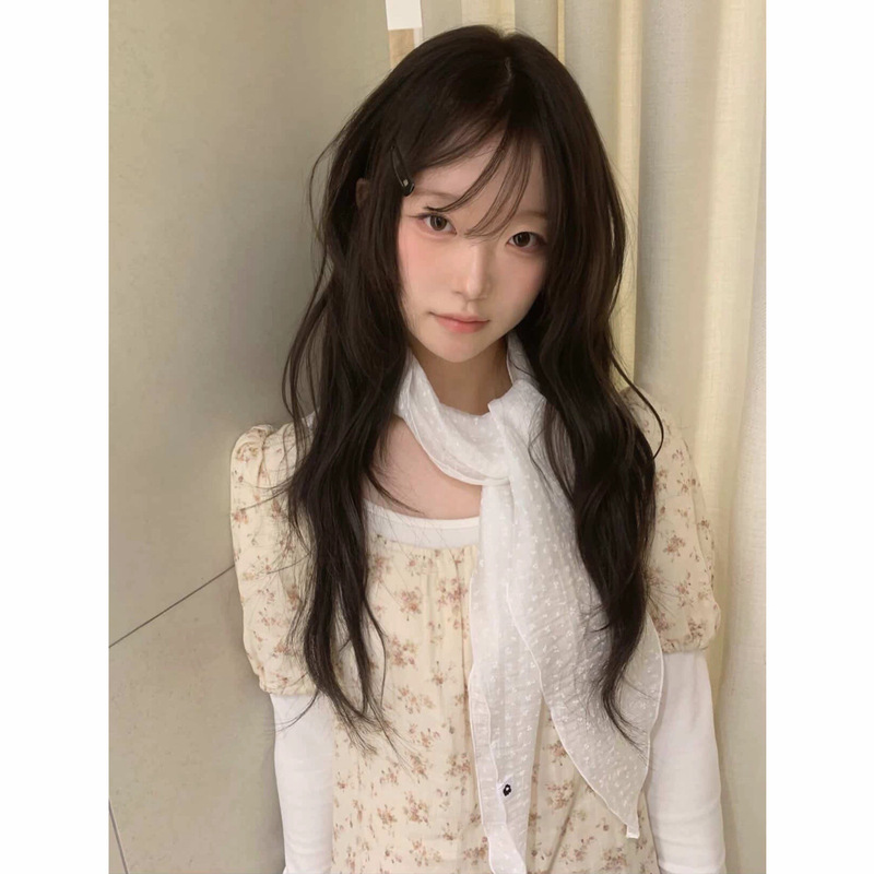 Floral Bow Tie Shirt Korean Designer Women's Clothing Girly Style Comfortable Retro Mid-Length Korean Style Top Floral Bow Tie Shirt Korean Designer Women's Clothing Girly Style Comfortable Retro Mid-Length Korean Style Top