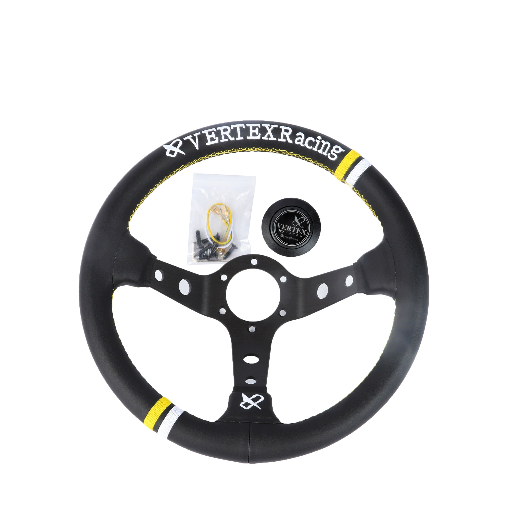 Автомобильный модифицированный руль 13inch Руль VertexR гоночный конкурс модифицированный руль из сплава кожи