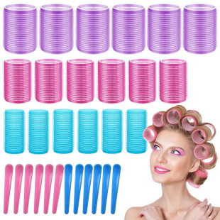 Hair Curler Set Big Hair Curler Without Heating Hair Curler Set Bangs Roll Self Adhesive Hair Curler