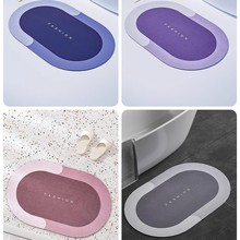 跨境出口浴室防滑墊速干吸水進門墊家用洗澡間門口防摔腳墊可定制