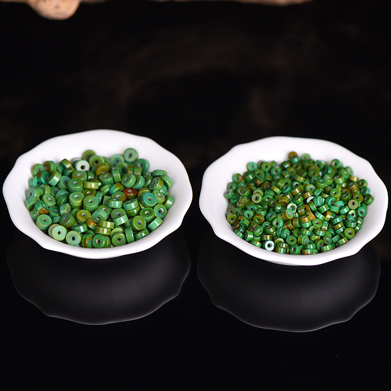 ターコイズ菜種黄色菱形マグネシウムストレートカットスペーサー手作り DIY 編組ロープ星月菩提ビーズブレスレットルースビーズ|undefined