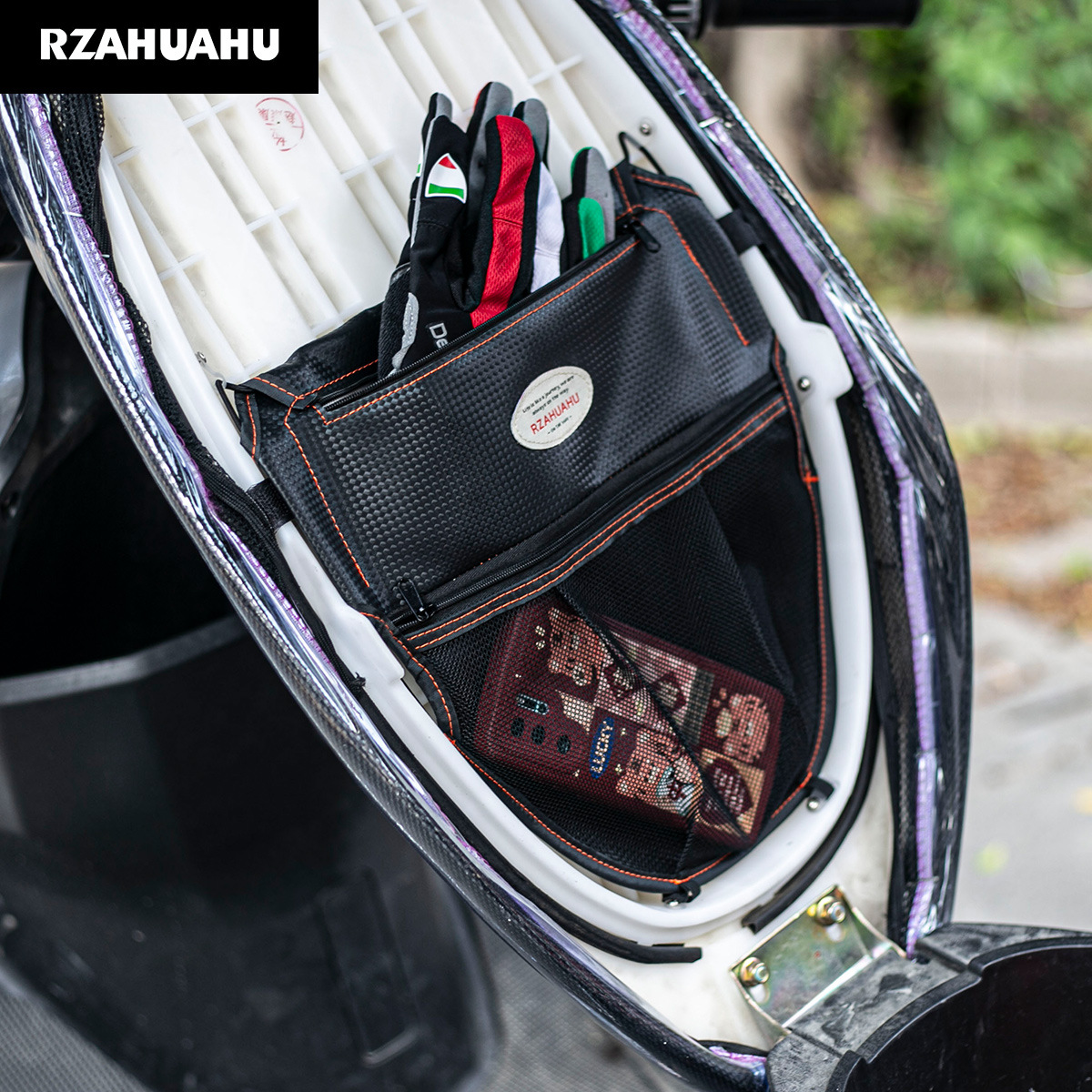 Motorcycle Modification Accessories, Scooter Seat Storage Bag, Miscellaneous Items Bag, Electric Scooter Seat Bag, Storage Pouch