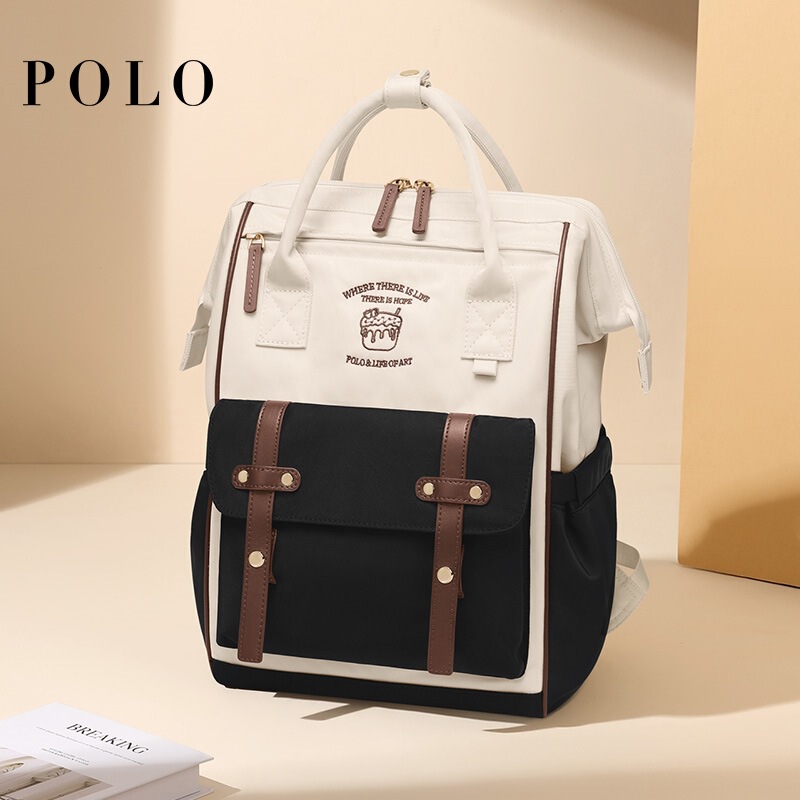 Polo Backpack Women's Large Capacity Backpack Women's Retro School Bag iPad Bag Women's Bag for Girlfriend Birthday Gift Polo Backpack Women's Large Capacity Backpack Women's Retro School Bag iPad Bag Women's Bag for Girlfriend Birthday Gift
