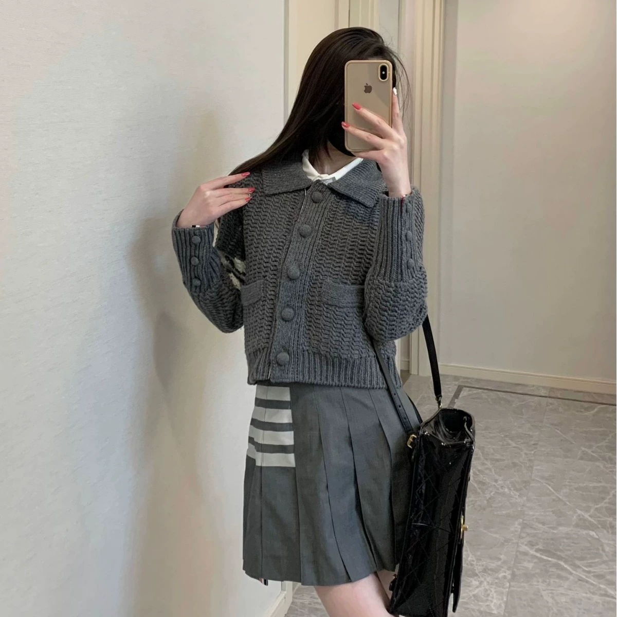 Шерстяной кардиган, модная куртка, стиль Chanel