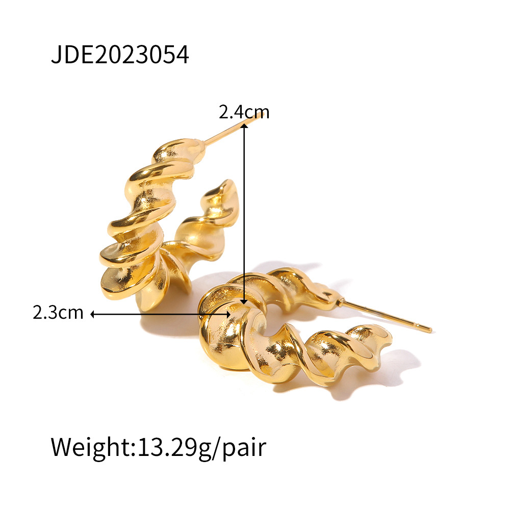 Vintage Style The Answer Stainless Steel Plating Earrings 1 Pair