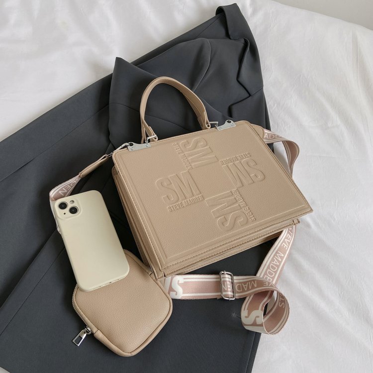 Bolso de hombro transfronterizo bolso de mujer con estampado de letras, tendencia de moda de alta gama, bolso de mensajero de letras de todo fósforo casual