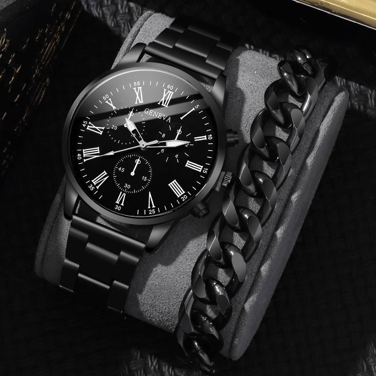 Reloj de pulsera de cuero para hombre, nuevo, moderno, de fábrica, estilo empresarial, sencillo y a la moda, venta al por mayor en stock.