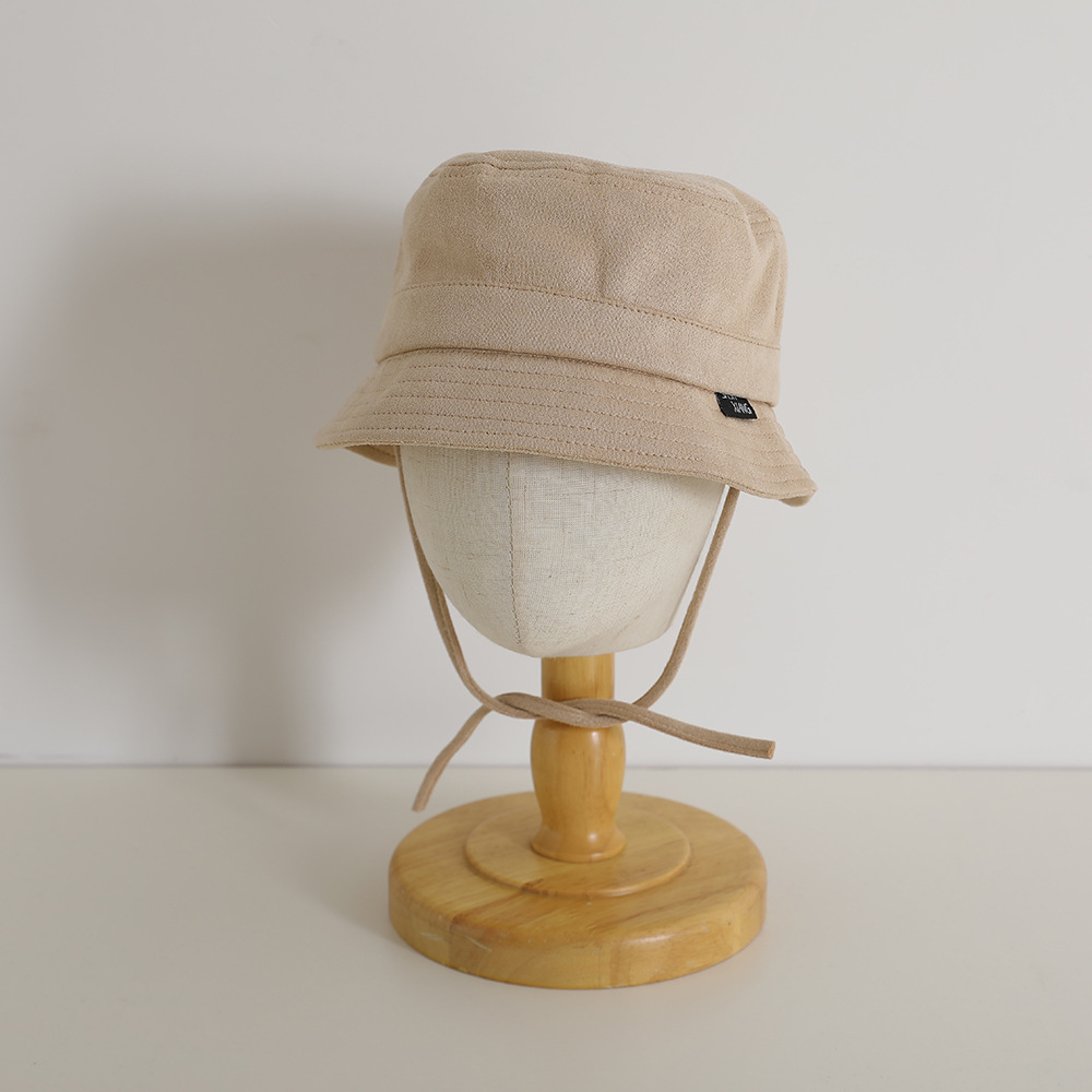 Sombrero de bebé japonés primavera y verano moda ins cóncava forma sombrero de pescador para niños y niñas sombrero de color puro transpirable