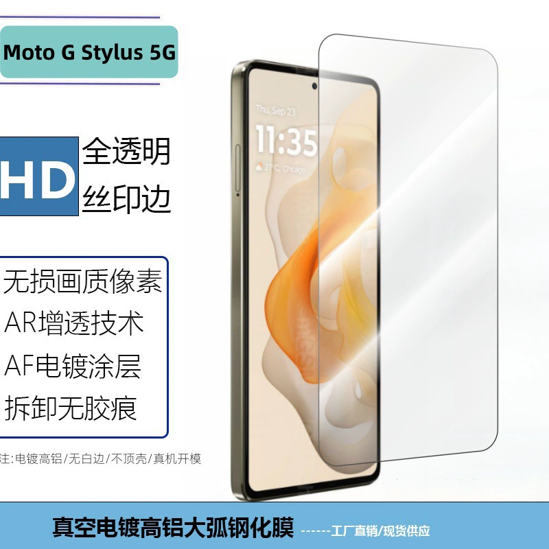 Защитная пленка для смартфона Moto G Stylus 5G: закаленная, антишпион, отпечаток пальца разблокировка, HD-глянцевое стекло антишпион защитная пленка