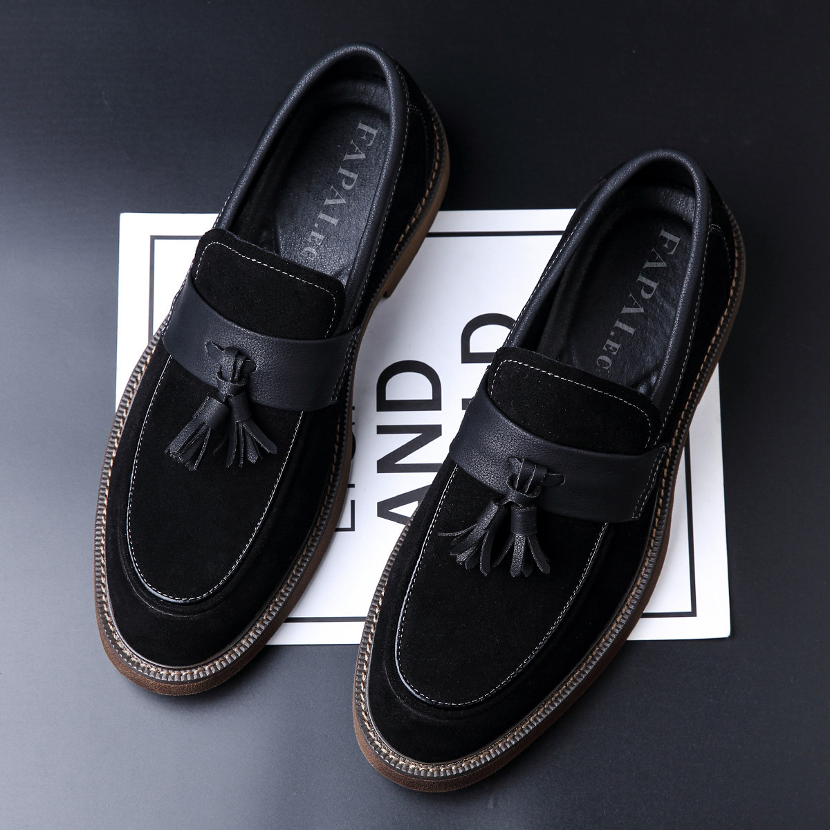 Fashion slip on shoes for men business casual shoes loafers office commuting casual men's shoes_voghion.com