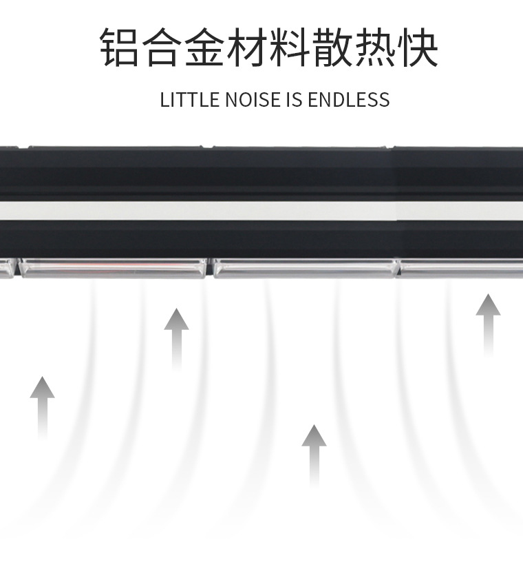 Four-sided COB roof-mounted long strip warning light, magnetic car-mounted inspection work light, engineering vehicle strobe light, ceiling-mounted light