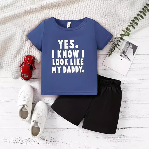 2024 Summer New Casual T-Shirt and Shorts Set for Boys - High-Quality Breathable Two-Piece Set RA01+RD02