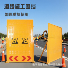 道路施工围挡2米高镀锌板快速拆装抗风安全隔离可租赁重复使用
