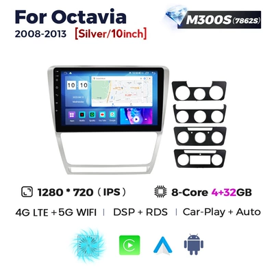 Octavia Skoda Octavia Android: DVD Navigation - silver-m300s-4-32-eight-nuclear-netcom