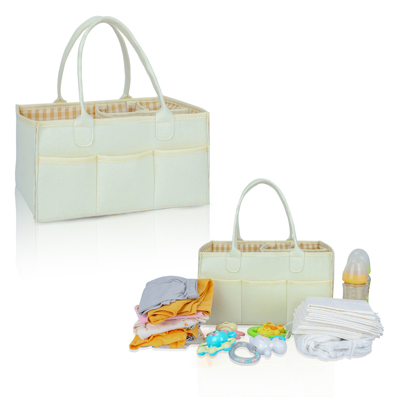 아마존 아기 제품 보관 바구니 펠트 소재 보관 바구니 기저귀 보관 바구니 아기 장난감 다층 보관 상자