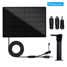 外贸4W迷你单晶硅太阳能板12V输出节日灯狩猎相机供电户外光能