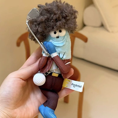 Toy Funny Dumb Fish – Pluş açarlıqlar - afro-golf-please-fish-small-pendant-genuine-authorization