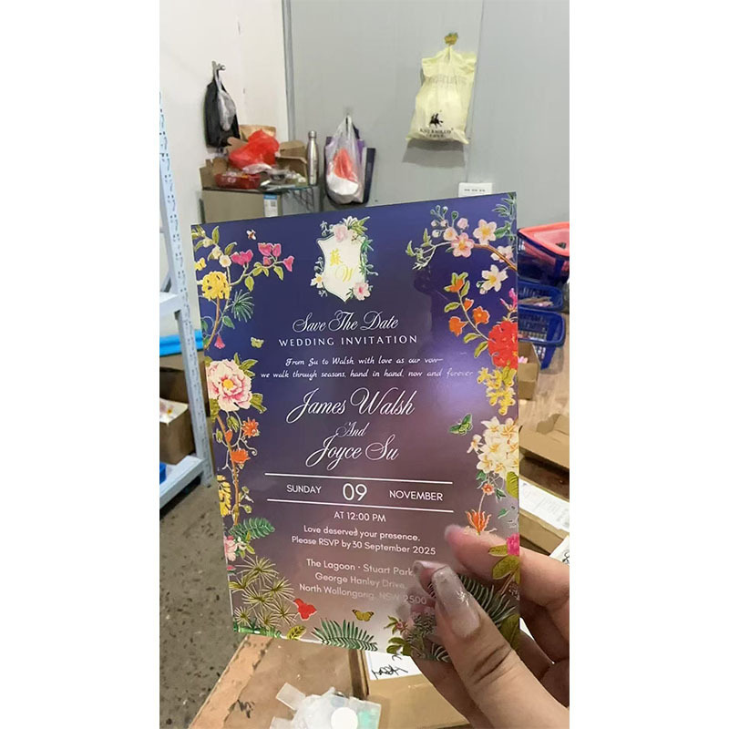 新中式ins风亚克力婚礼请柬定 制喜帖结婚邀请函请柬异形请帖请柬|undefined