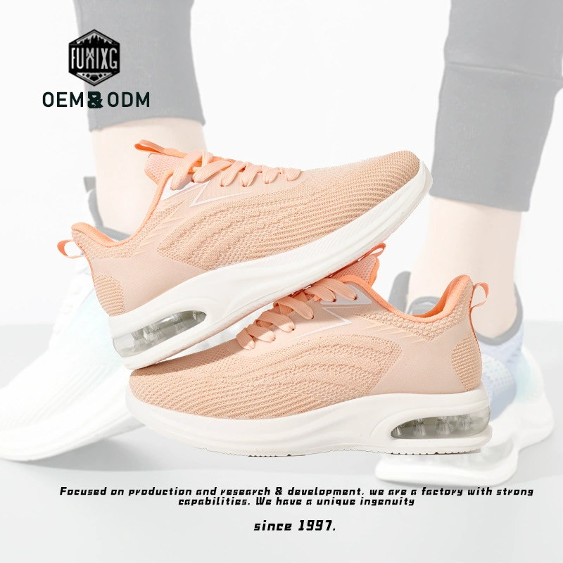 2025 весенняя внешняя торговля новая воздушная подушка нижняя спортивная повседневная обувь женский корейский японский трансграничный дышащий летающий тканый кроссовок