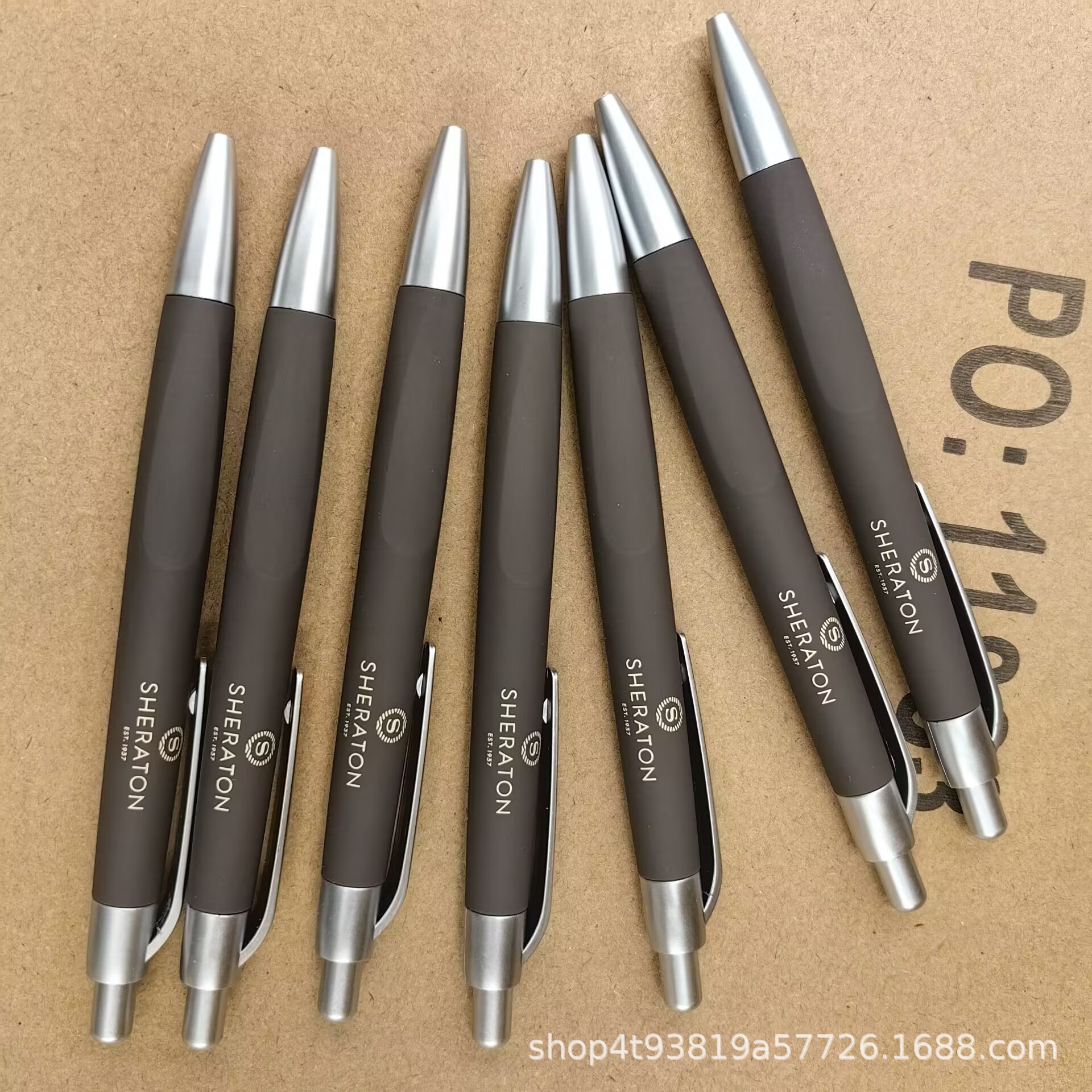 Sheraton Hotel bolígrafo pulverizador logotipo bolígrafo publicitario bolígrafo de reunión bolígrafo de bala de negocios