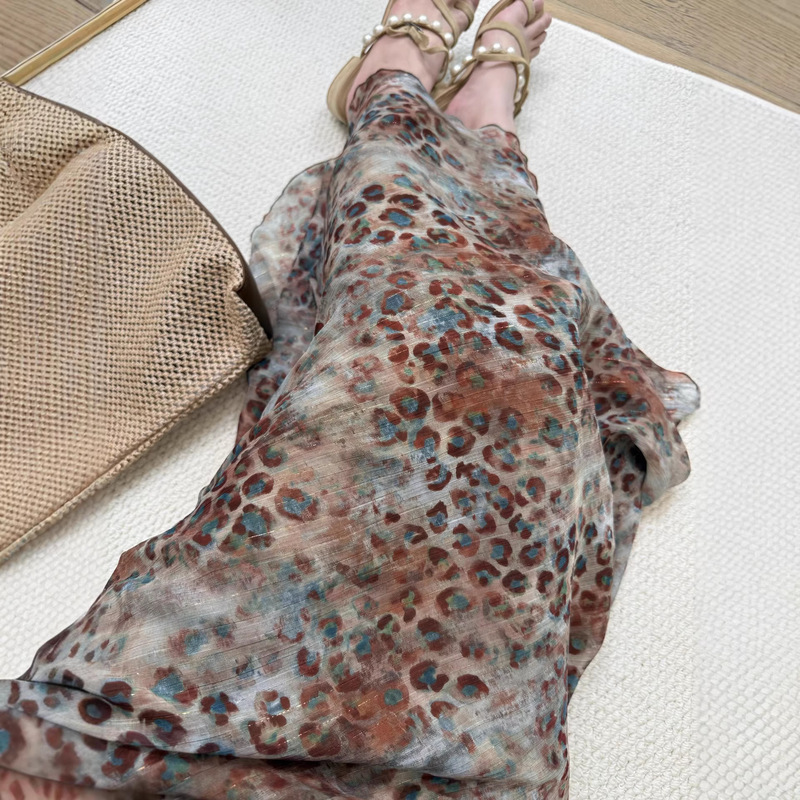 Leopard Aesthetic* Becomes the Center of Attention, Slimming Chiffon Leopard Print Elegant Spring/Summer Midi and Short Skirts in Stock Leopard Aesthetic* Becomes the Center of Attention, Slimming Chiffon Leopard Print Elegant Spring/Summer Midi and Short Skirts in Stock