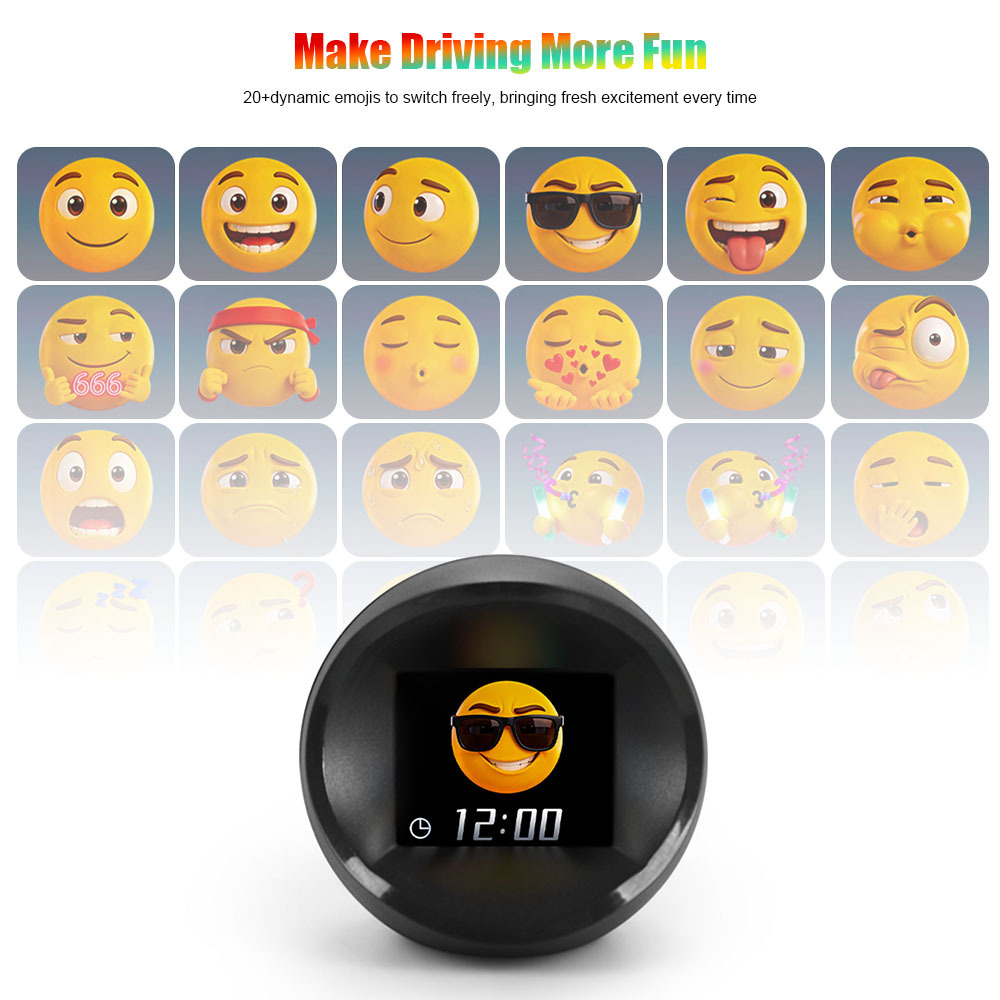 Multifunctional GPS Speedometer for Cars, Dynamic Emoji Head-Up Display, Overspeed Alarm, Multiple Voice Settings