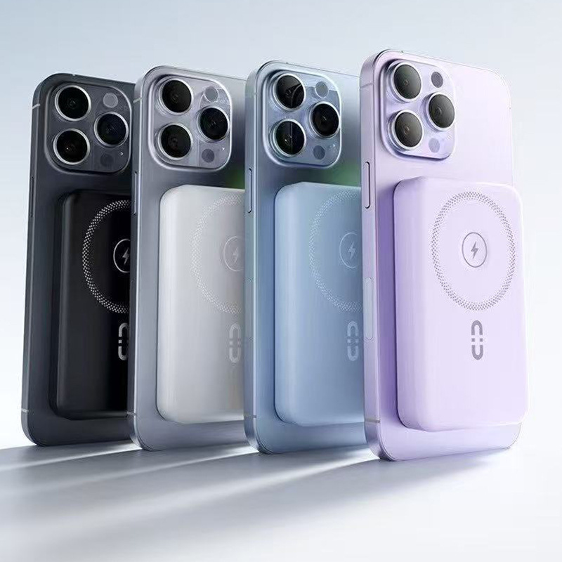 20w / 22.5w inalámbrico de absorción magnética con carga rápida de doble cable 20w / 22.5w teléfono móvil portátil de alta potencia