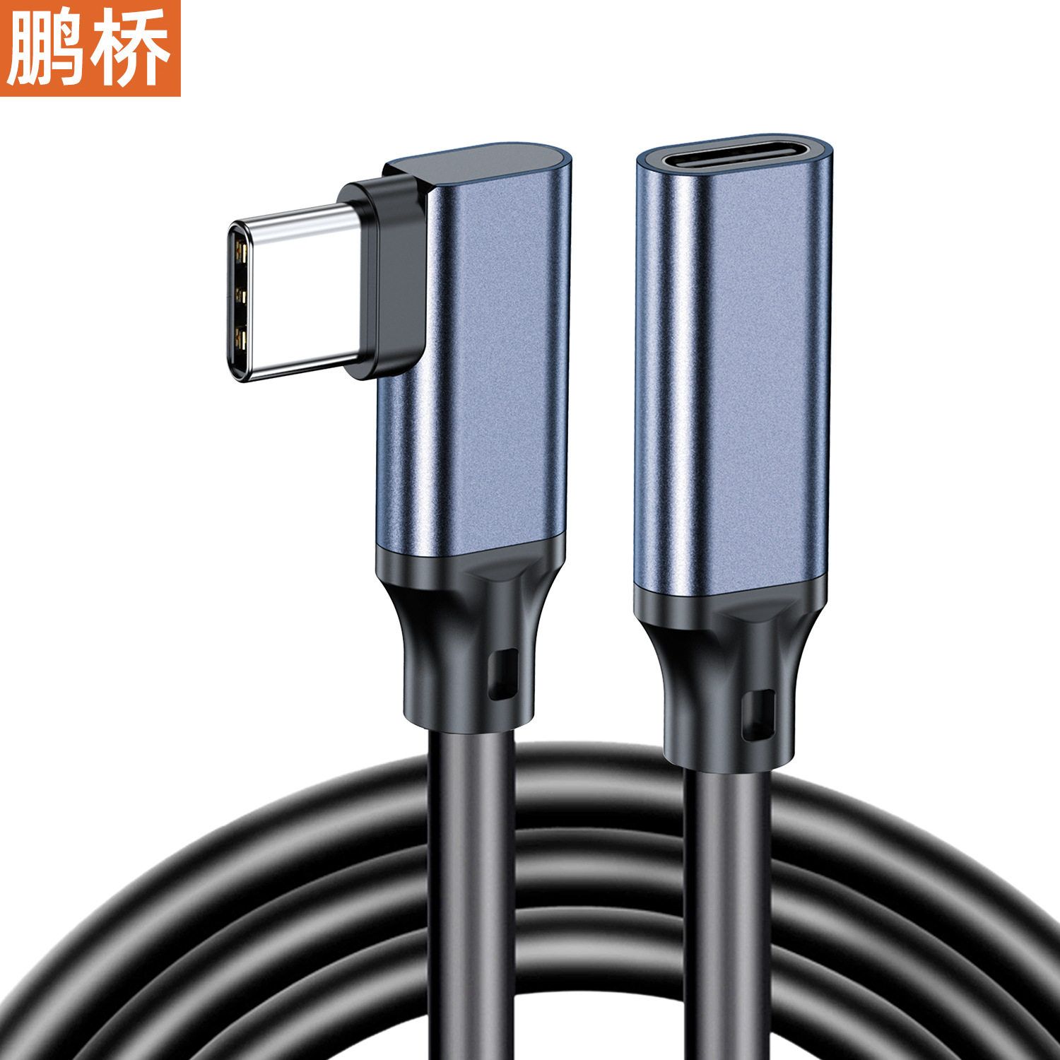 Cable de extensión tipo C para codo, macho a hembra, cable de alta velocidad de 20Gbps, cable de proyección de pantalla 8K, estación de acoplamiento para teléfono móvil y ordenador, cable VR