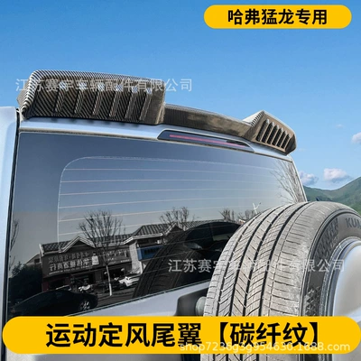 No Drilling Required, Fixed wind wing - sports-carbon-fiber-pattern