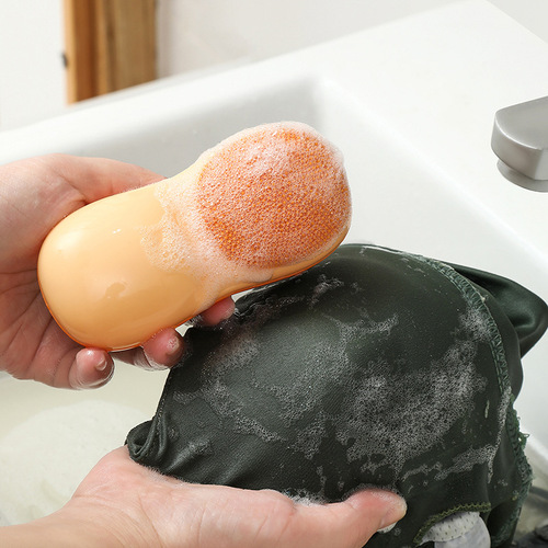 New double-sided soft-bristled laundry brush that does not damage clothes, comfortable grip for home use, multi-functional cleaning brush artifact wholesale