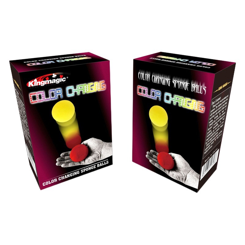 G1318 que cambia de color Bola de esponja rey mágico juguete mágico de cerca accesorios mágicos fábrica al por mayor