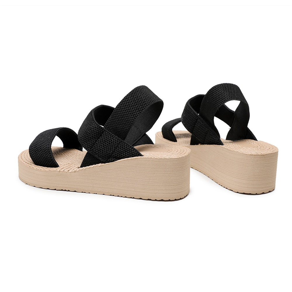 Title 17, Kadın Yeni Moda Çapraz Askılı Trend Kalın Taban...