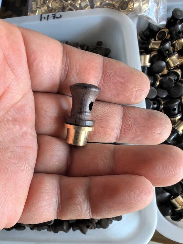 Gourd Stopper, Sandalwood Stopper, Solid Wood Copper Mouth Wine Gourd Inlay Accessories, Natural Wine Bottle for Wine Storage