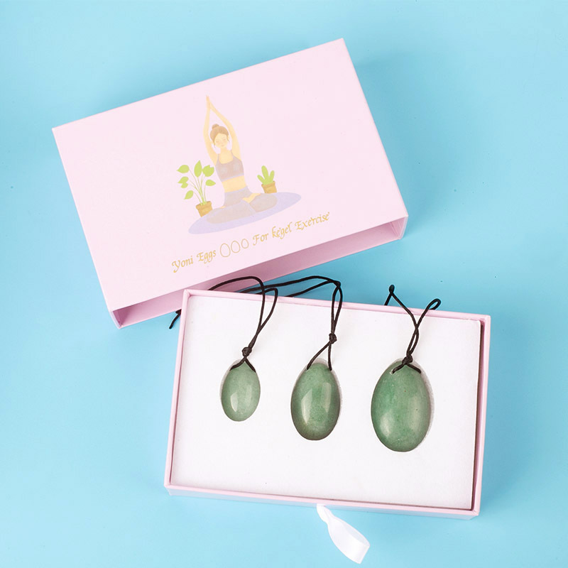 Pink Crystal Green East Lake Massage Egg Set for Women Postpartum Repair Vaginal Egg Jade Egg Set