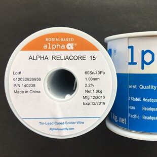 ALPHA�۷����a��/�a�zRELIACORE 15 60Sn/Pb40-1.00MM-F2.2