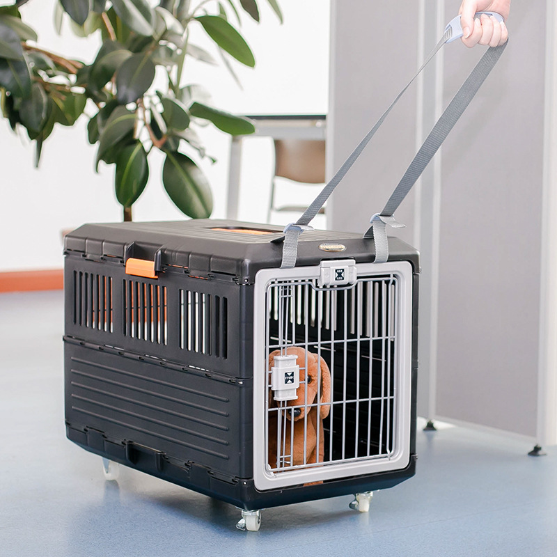 Japan Alice Folding Pet Cage Dog Shipping Box Cat and Dog Going Out Car Cage Alice Air Box FC Cage