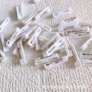 White plastic badge pin brooch base handmade DIY jewelry accessories wholesale
