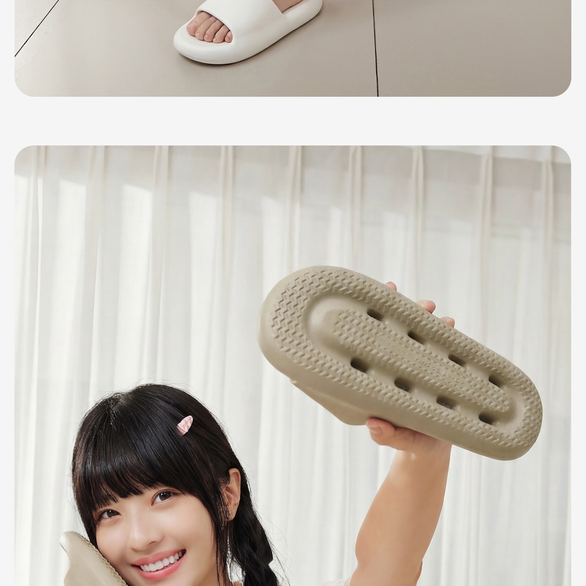 Antibacteriële antislip badslippers voor dames voor in huis_voghion.com