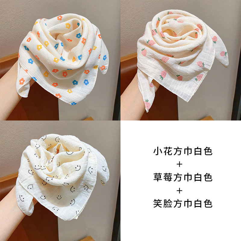 Niñas coreanas bufandas de algodón y lino para niños primavera y otoño delgada baby collar bufandas de viento en todas las estaciones