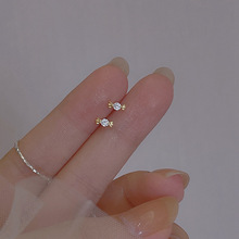 糖果耳钉女2023年新款夏季简约微镶锆石耳环小众设计感气质耳饰