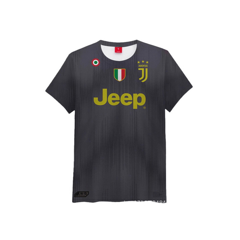 2025 Aliexpress Amazon Sports Men's Clothing European and American Large Size Football Jerseys 3D Digital Printing Round Neck Short Sleeves