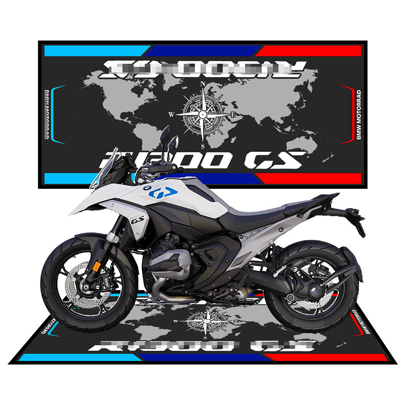 Alfombra para motocicleta, tapete de exhibición para sala de exposición de equipos de motociclismo, tapete especial para el suelo, alfombra para dormitorio, imprescindible para los entusiastas de las motocicletas, forma cuadrada.