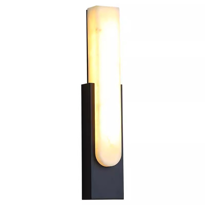 Luz de pared de piedra nublada transfronteriza nórdica simple fondo de sala de estar dormitorio escalera pasillo balcón lámpara de pared lujosa luz de cabecera