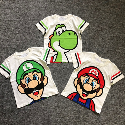 Summer New Children's Short Sleeve Brother-Sister Matching Set with Front and Back Printing, Exports Daily Item
