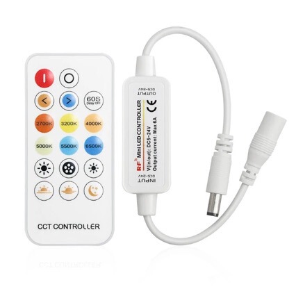 Two-in-one two-wire dual color temperature controller wireless mini color temperature dual-wire color temperature lamp with cabinet lamp mirror headlight Two-in-one two-wire dual color temperature controller wireless mini color temperature dual-wire color temperature lamp with cabinet lamp mirror headlight