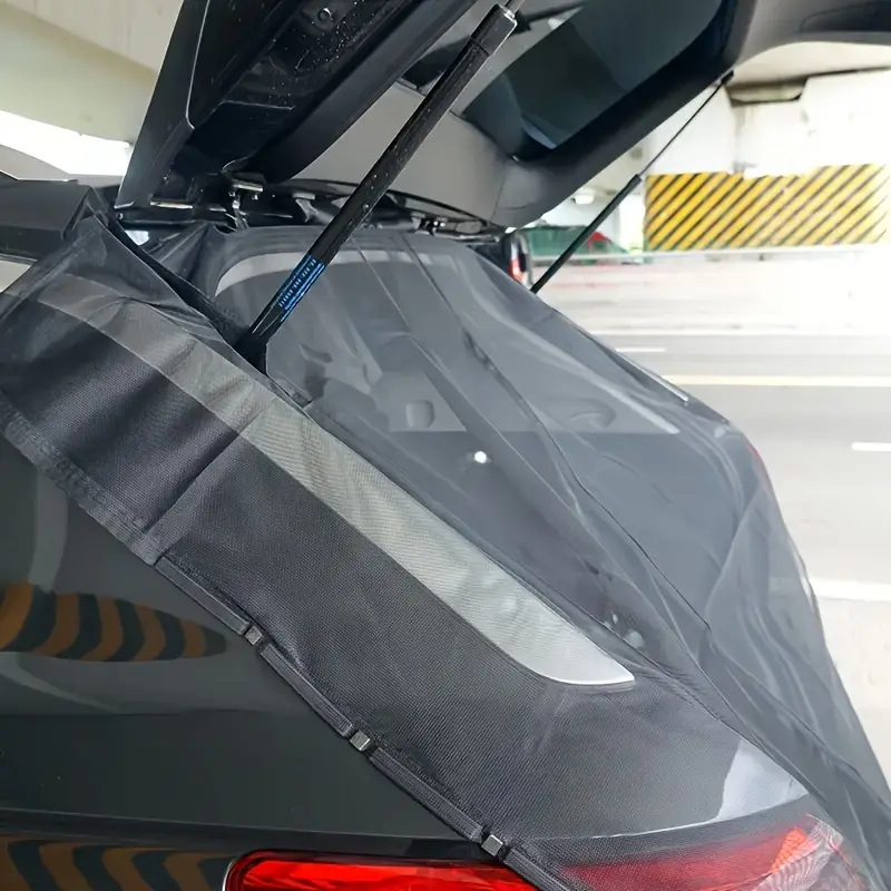 Car Suv Rear Anti-Mosquito Net Rear Magnetic Mosquito Net Car Camping Style Breathable Mosquito Net Self-Driving Travel Equipment