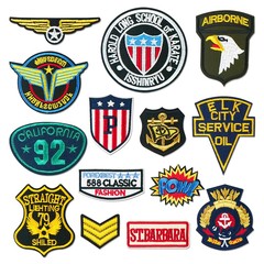 コンピュータ刺繍軍記章クロスボーダークールバッジ布ステッカー刺繍ダウンジャケット DIY 装飾パッチステッカー