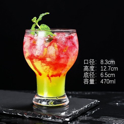 Vaso de cerveza comercial de gran capacidad para cintura delgada Vaso de cristal Vaso de cerveza artesanal de trigo Vaso de cerveza engrosado para el hogar