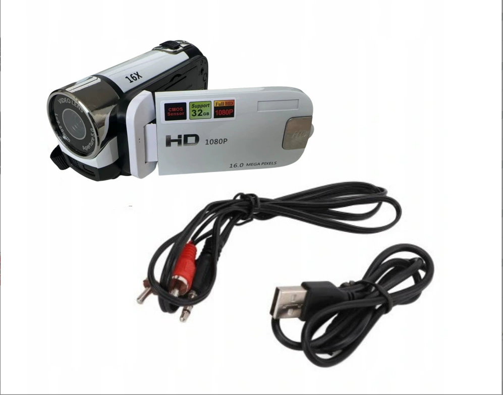 Цифровая камера D90, 16 МП, Full HD 1080p, 2.7" поворотный LCD, 16x цифровой зум